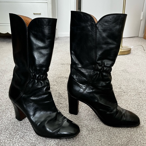 Vintage Bally Mid-Calf Vampire Hunter Boots - Picture 2 of 9